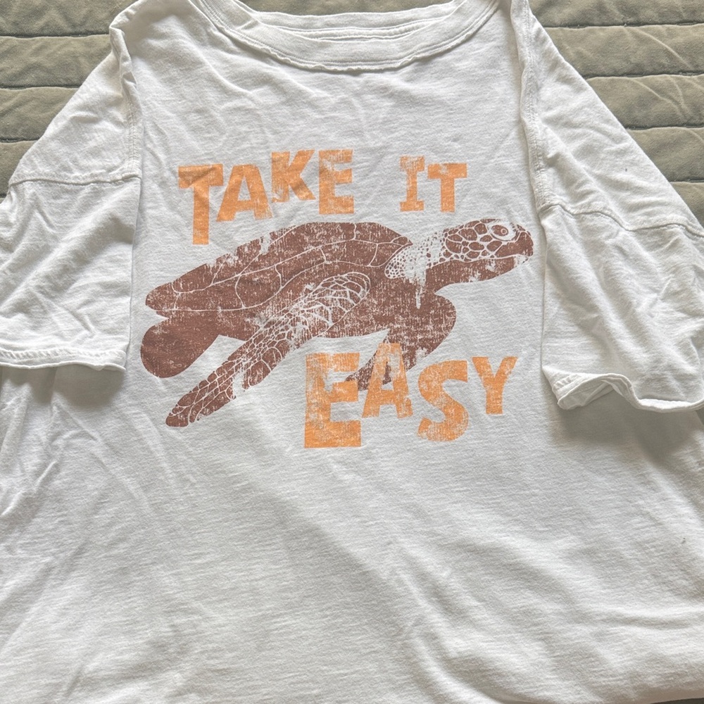 Aerie Graphic Tee with Turtle Print